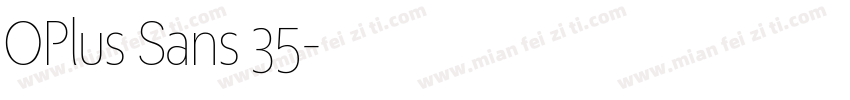 OPlus Sans 35字体转换